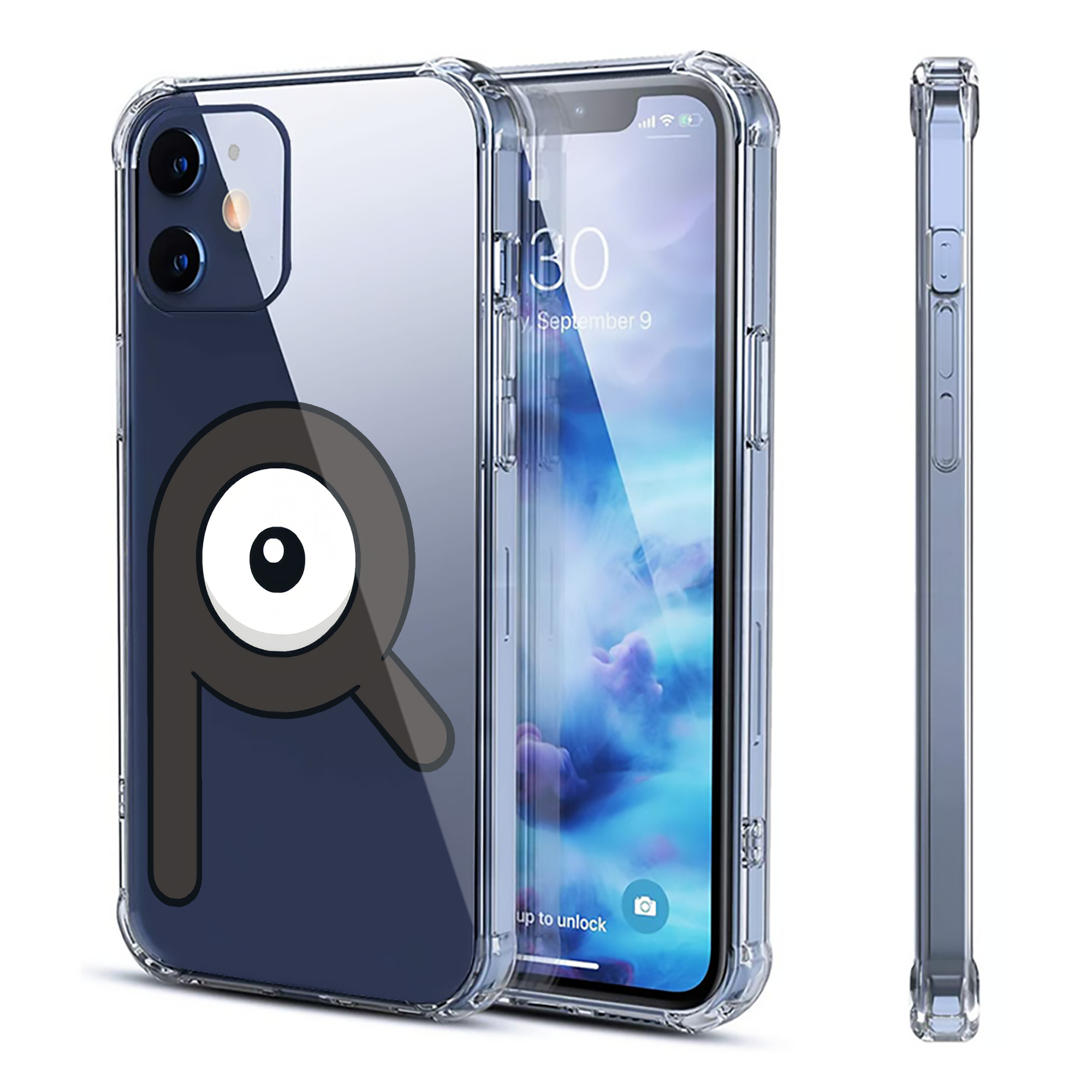 （画像用） ポケットモンスター Pokémon 【iPhone 12シリーズ対応】透明スマホケース（クリアソフトケース）